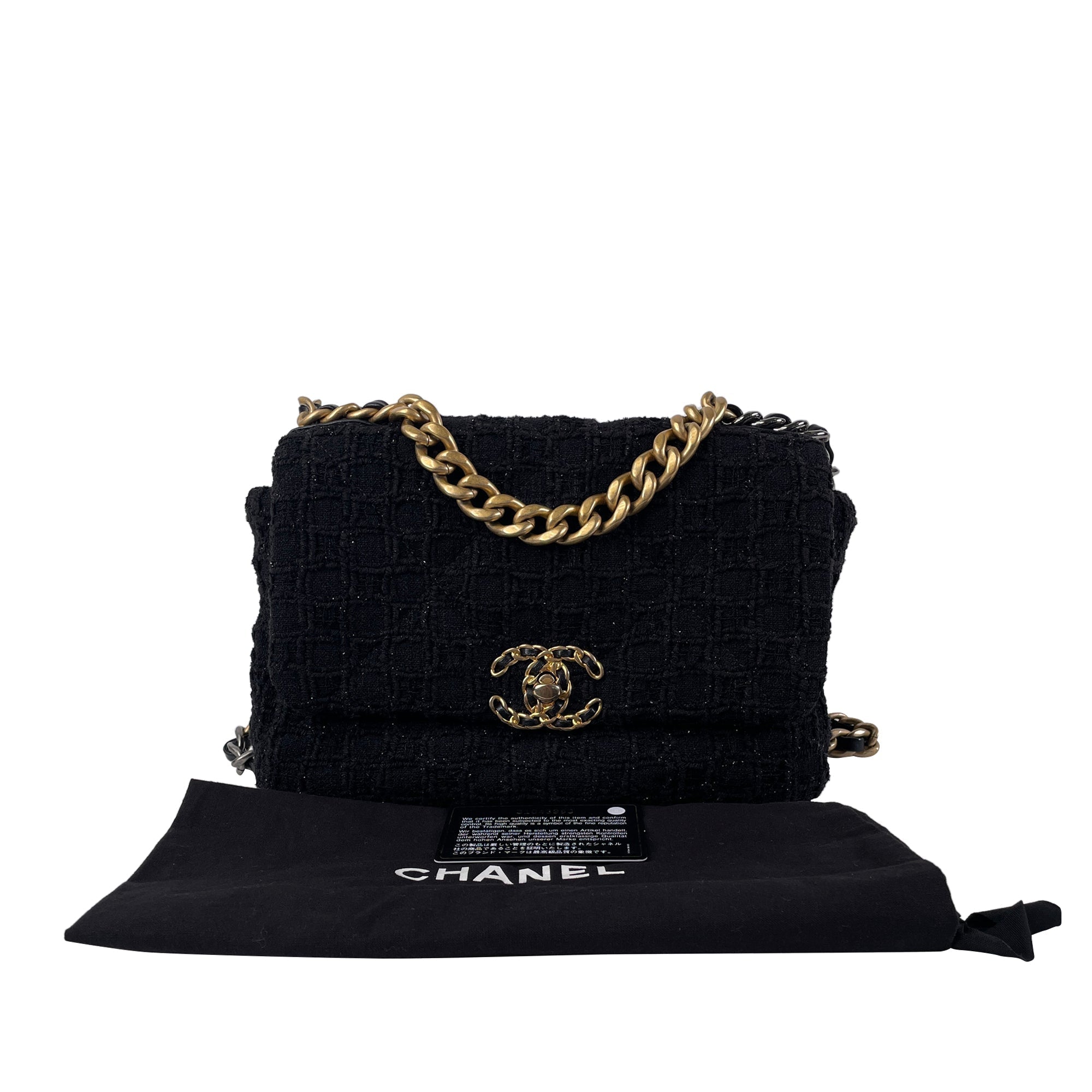 CHANEL Medium Tweed 19 Flap Bag