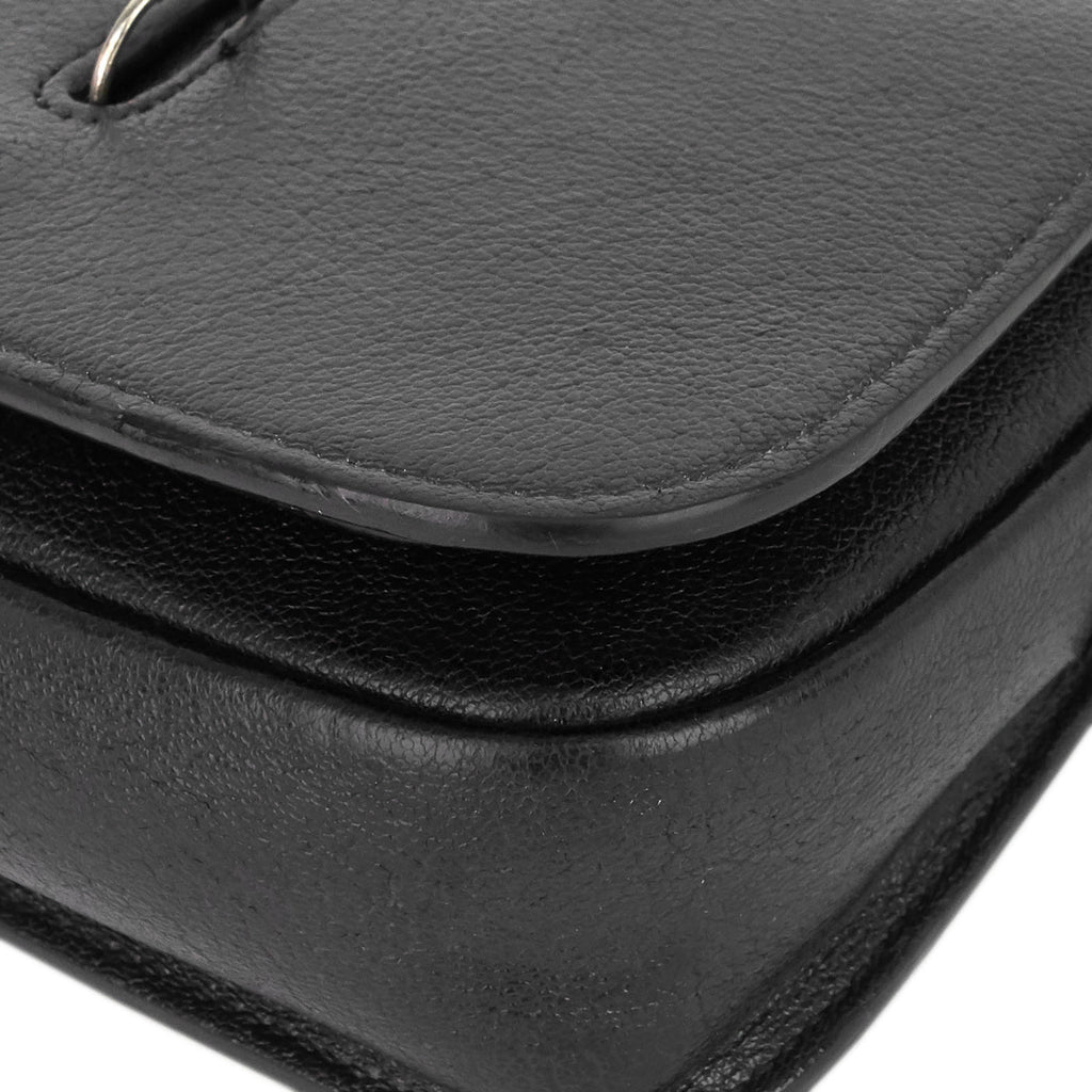 SAINT LAURENT Charlotte Toy Lambskin Leather Messenger Bag