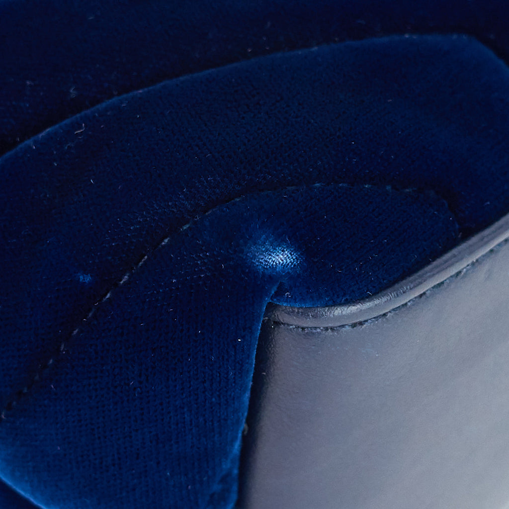 SAINT LAURENT Loulou Small Velvet Shoulder Bag