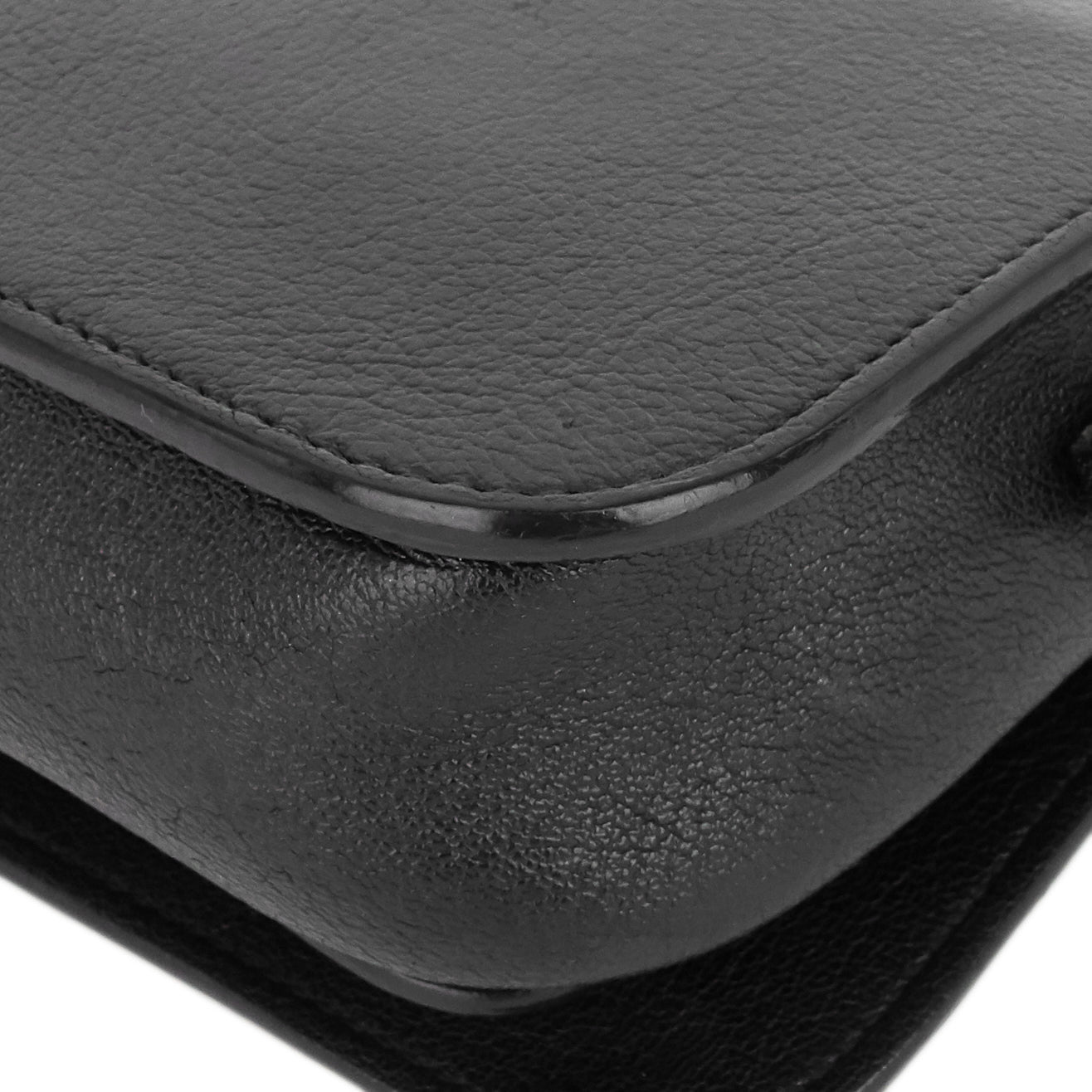 SAINT LAURENT Charlotte Toy Lambskin Leather Messenger Bag
