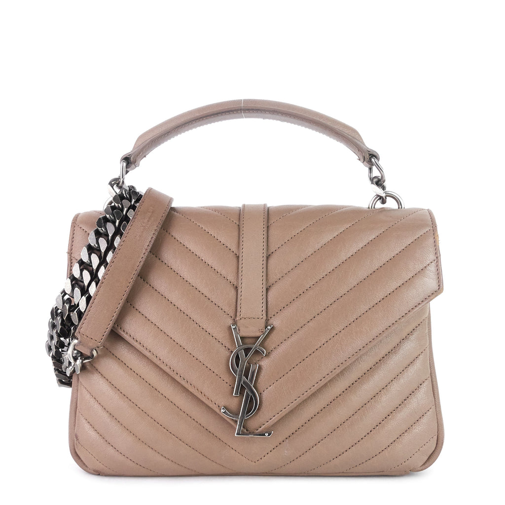 SAINT LAURENT Monogram College Medium Matalasse Calfskin Bag