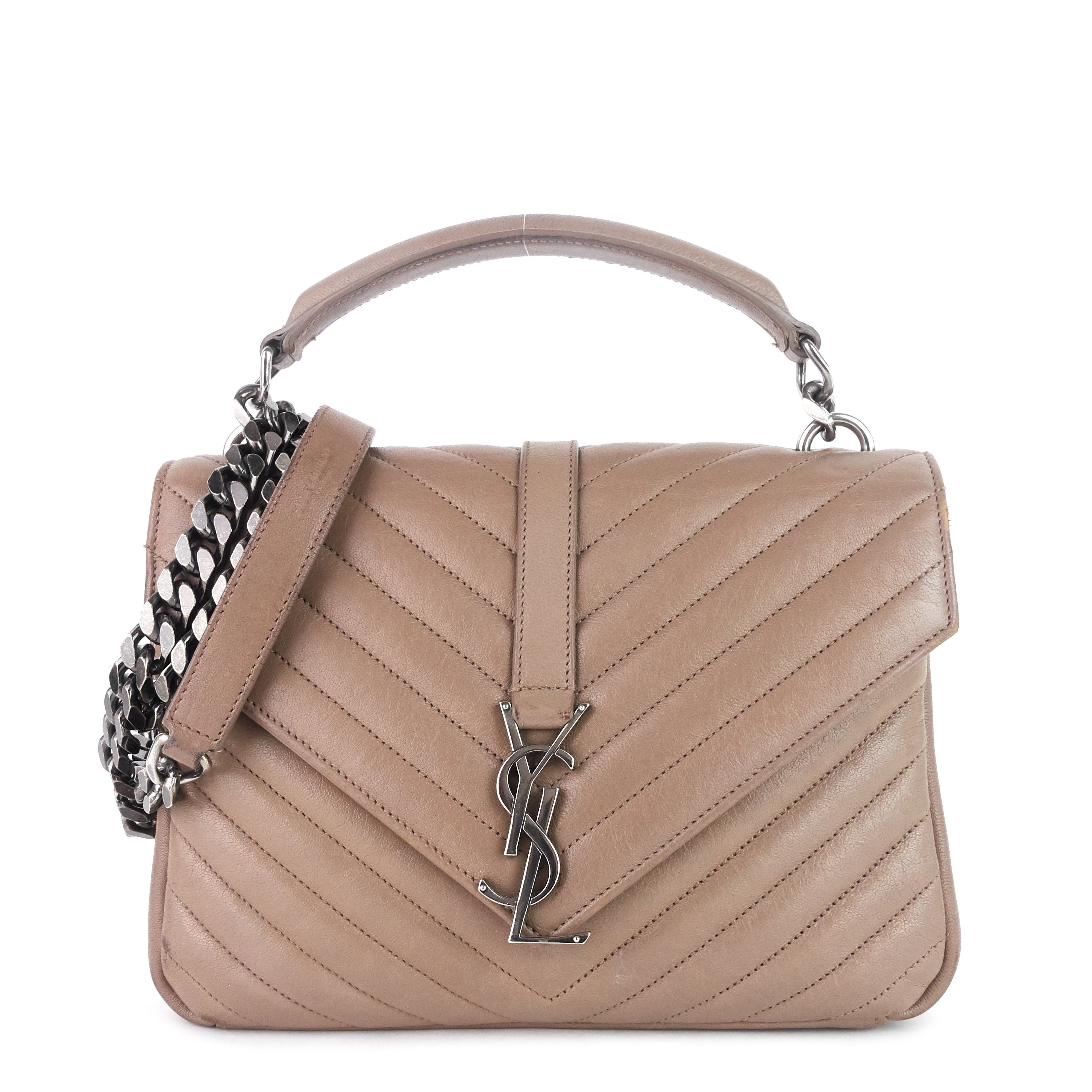 SAINT LAURENT Monogram College Medium Matalasse Calfskin Bag