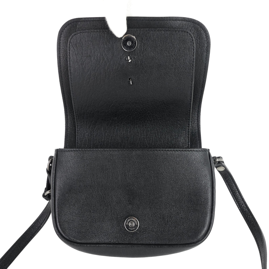 SAINT LAURENT Charlotte Toy Lambskin Leather Messenger Bag