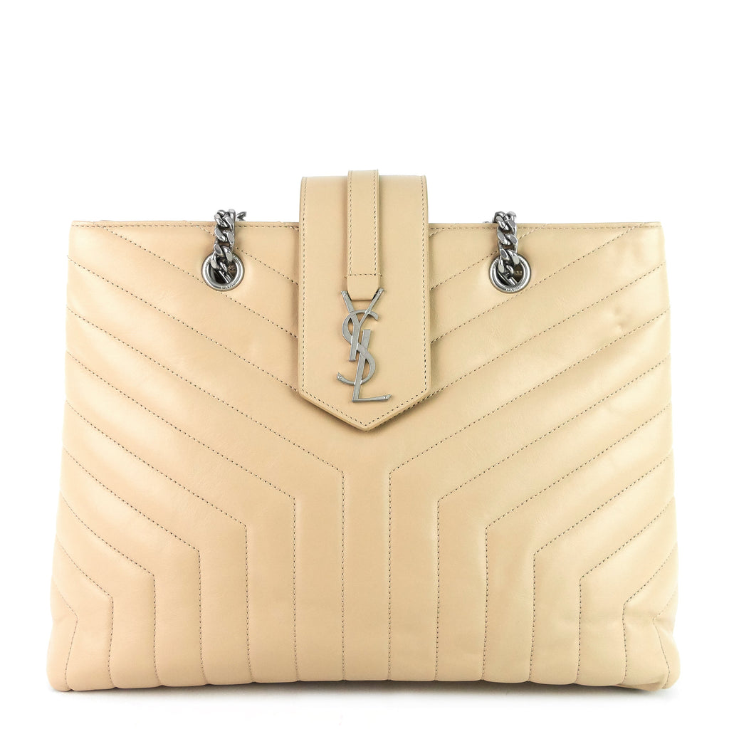 SAINT LAURENT Loulou Large Calfskin Tote Bag