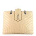 SAINT LAURENT Loulou Large Calfskin Tote Bag