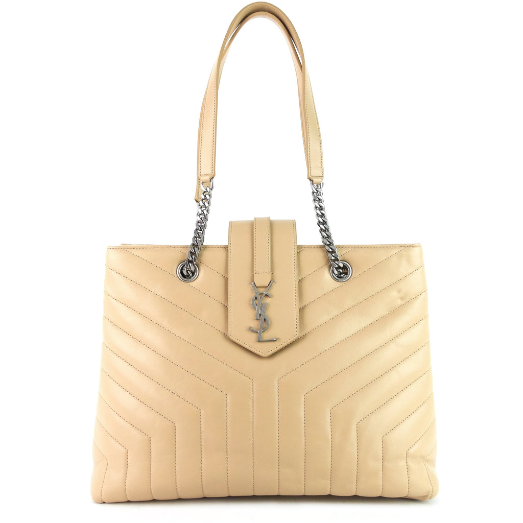 SAINT LAURENT Loulou Large Calfskin Tote Bag