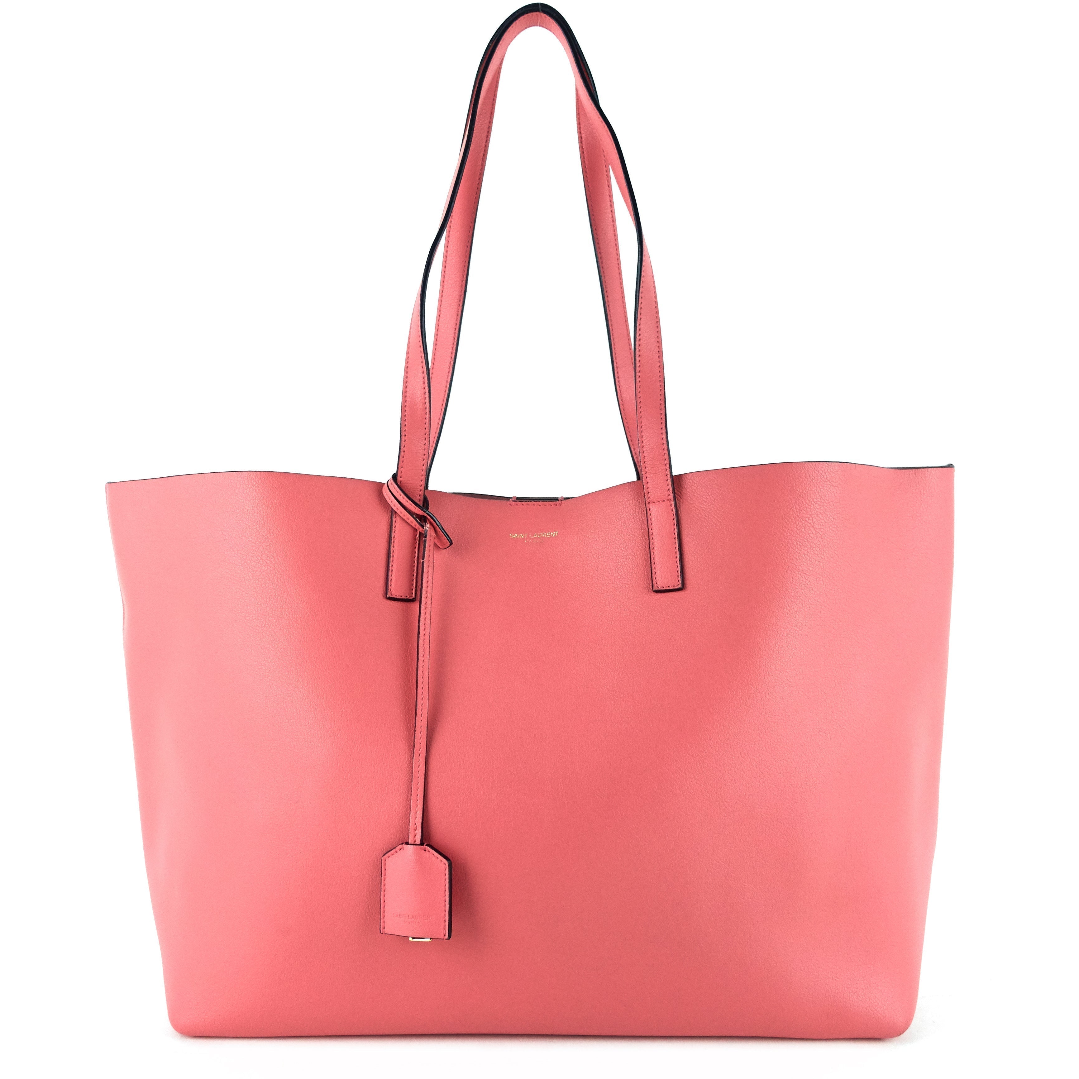 SAINT LAURENT East West Supple Calfskin Shopping Bag