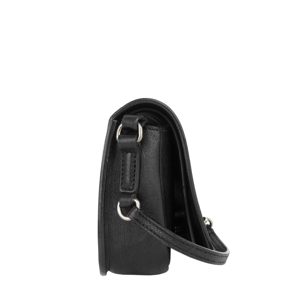 SAINT LAURENT Charlotte Toy Lambskin Leather Messenger Bag