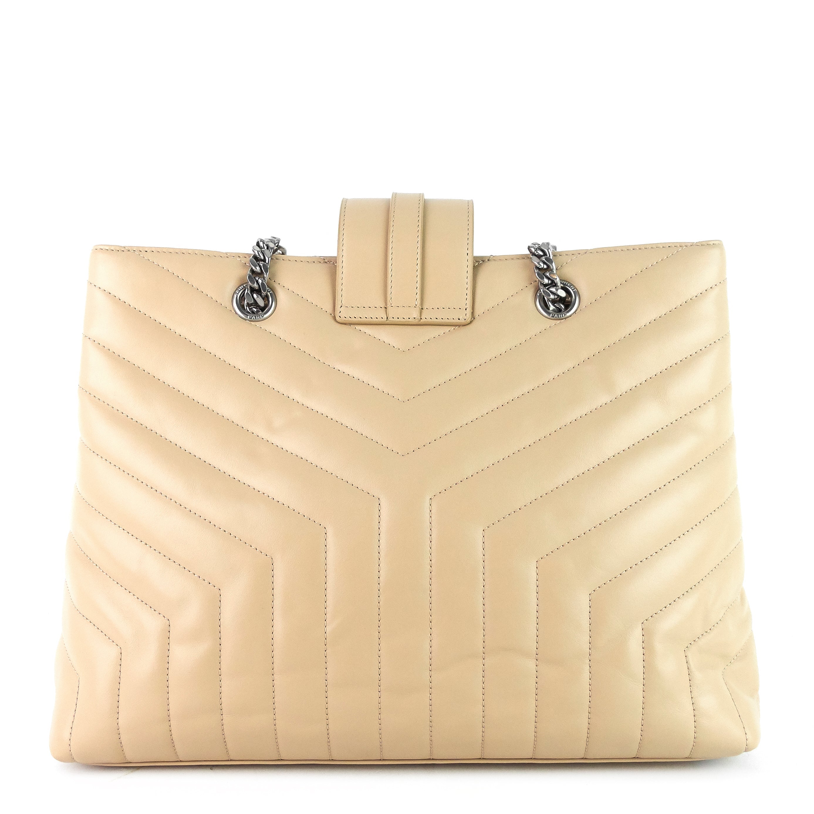 SAINT LAURENT Loulou Large Calfskin Tote Bag