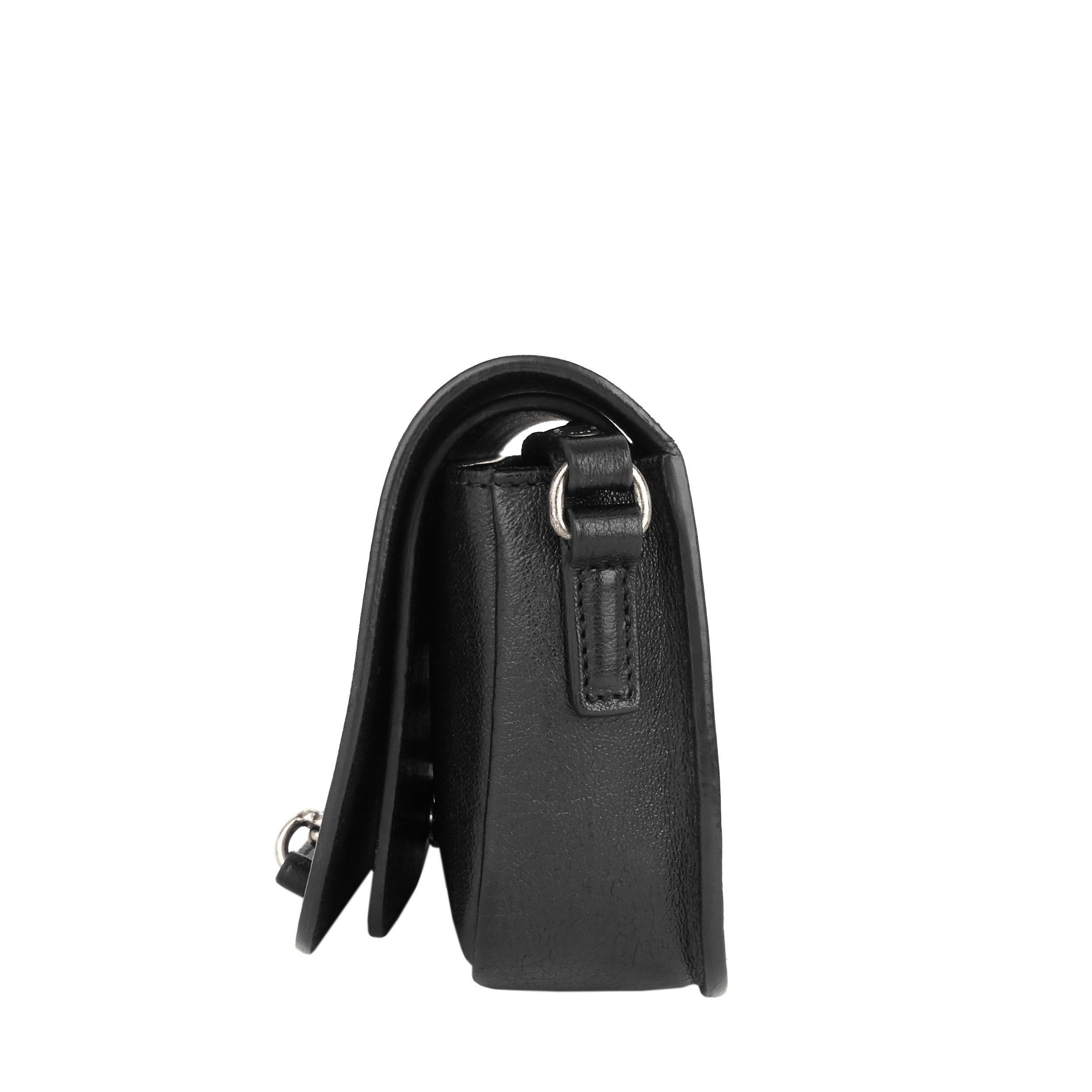 SAINT LAURENT Charlotte Toy Lambskin Leather Messenger Bag