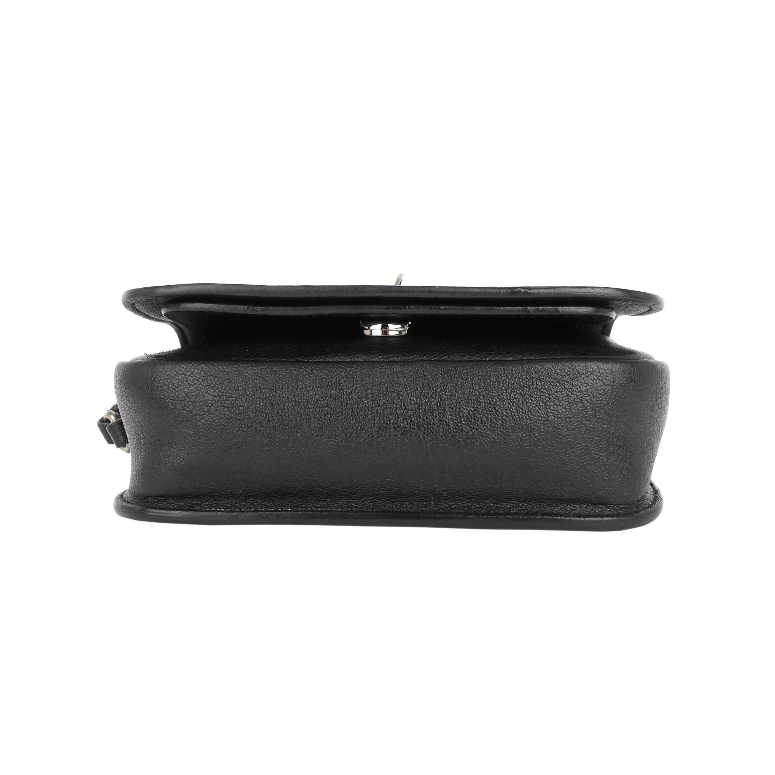 SAINT LAURENT Charlotte Toy Lambskin Leather Messenger Bag