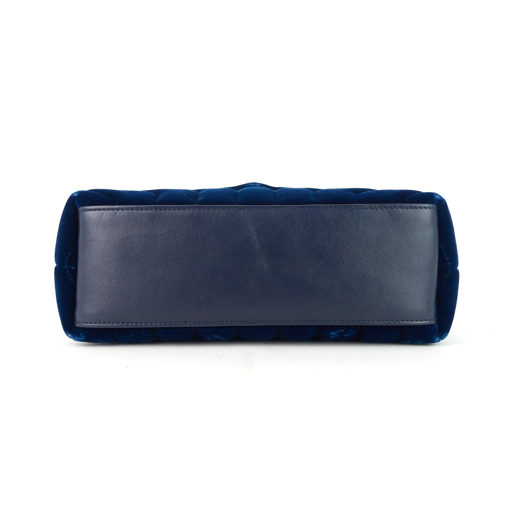 SAINT LAURENT Loulou Small Velvet Shoulder Bag