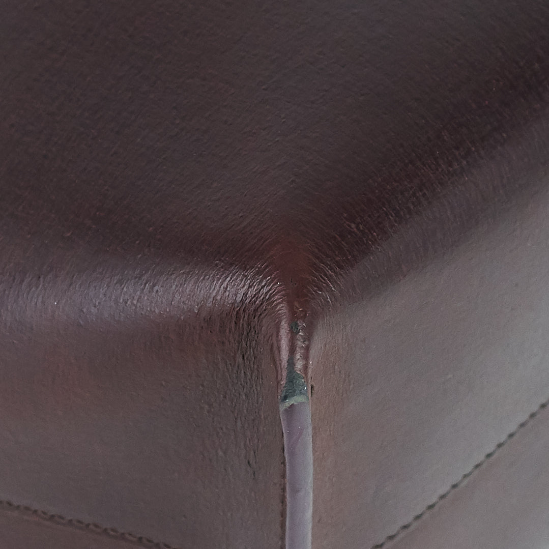 SAINT LAURENT Perforated East West Calfskin Tote Bag