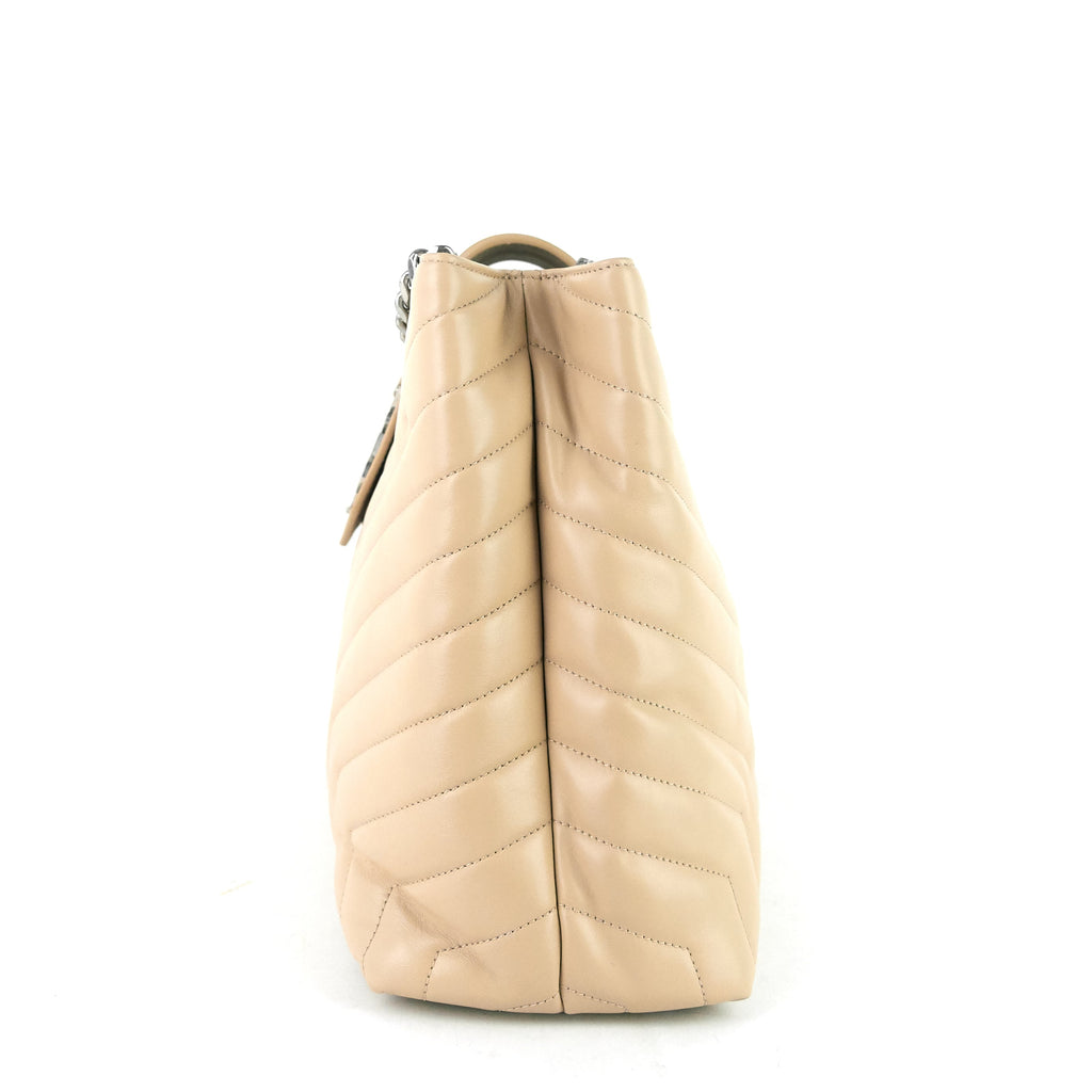 SAINT LAURENT Loulou Large Calfskin Tote Bag