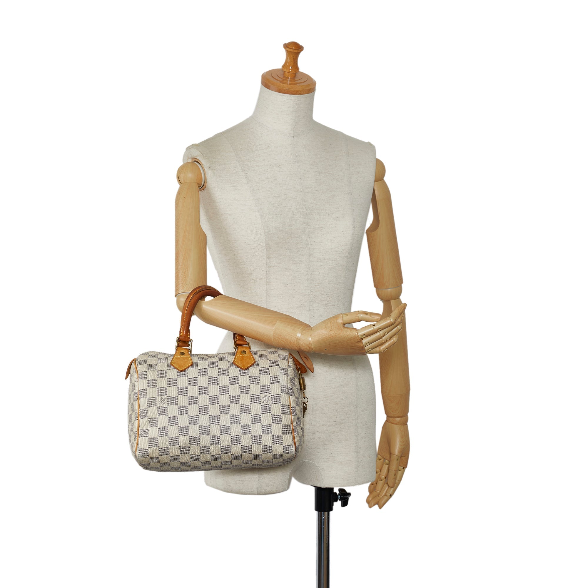 LOUIS VUITTON Damier Azur Speedy 30 Boston Bag