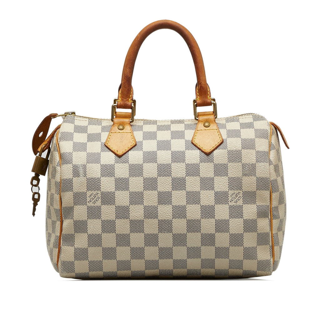LOUIS VUITTON Damier Azur Speedy 30 Boston Bag