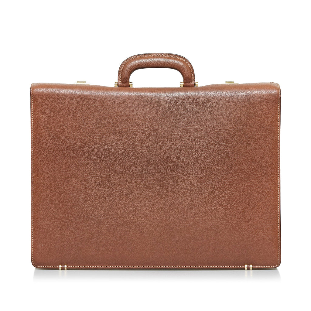 Gucci Briefcase Brown Leather