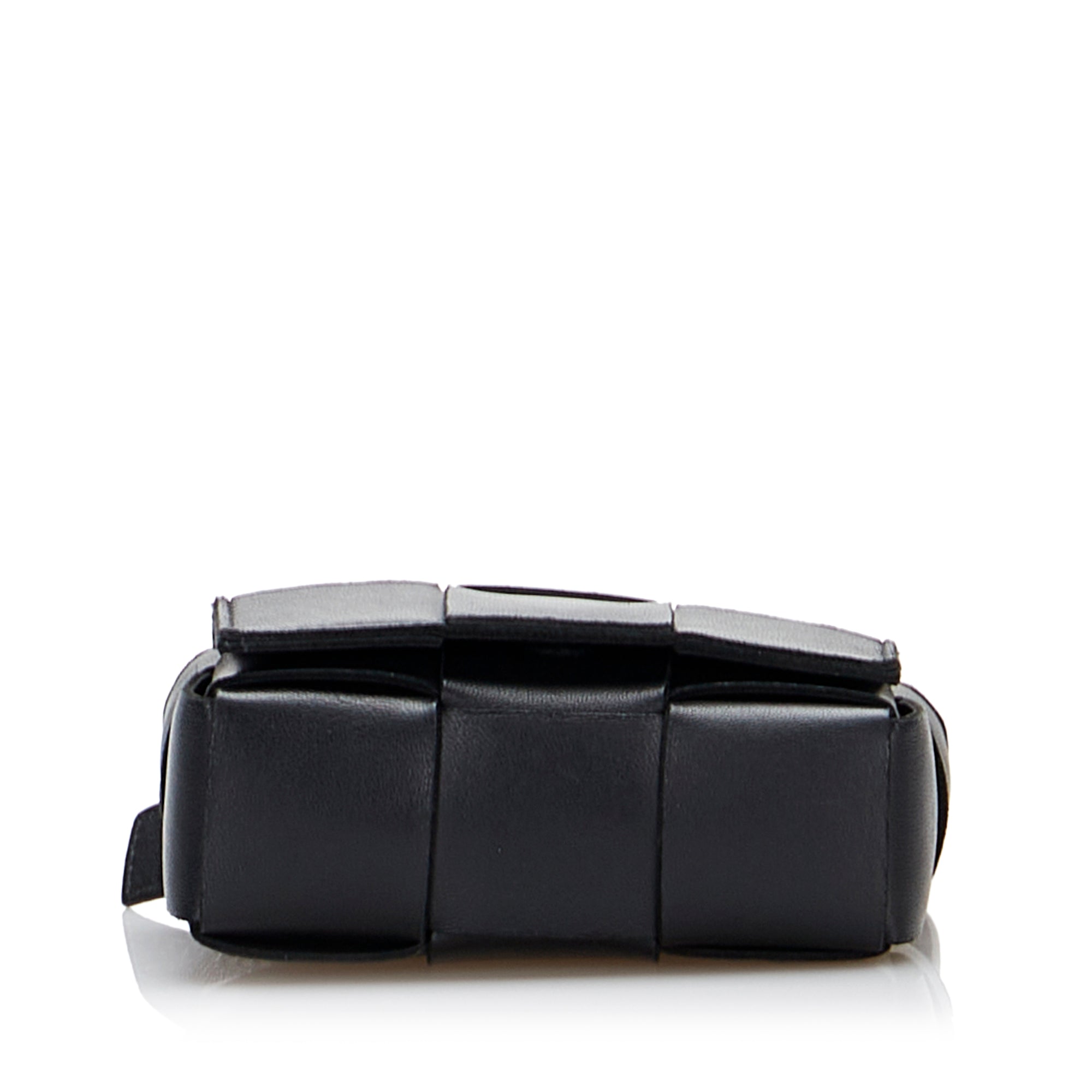 Bottega Veneta Cassette Mini Black Intrecciato