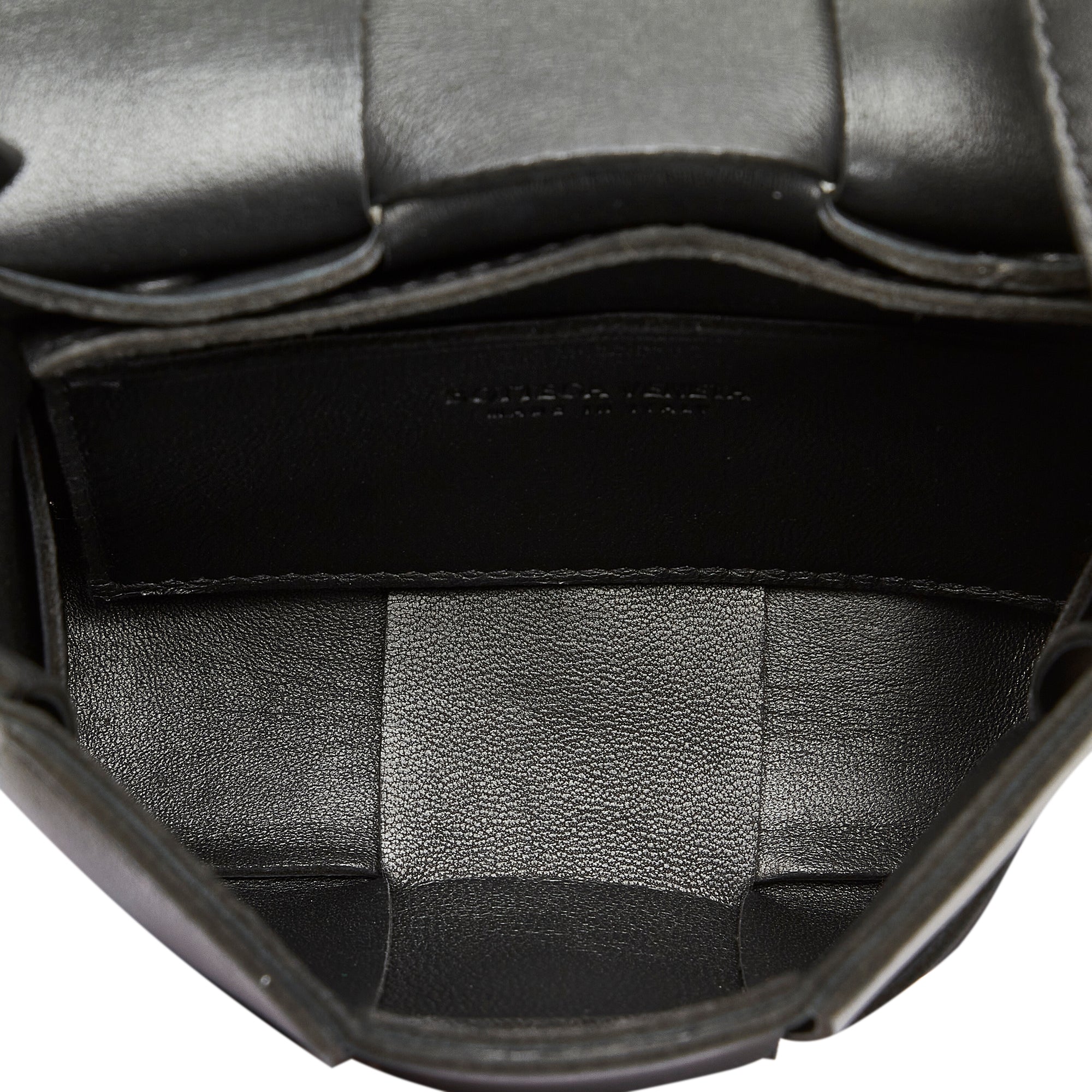 Bottega Veneta Cassette Mini Black Intrecciato