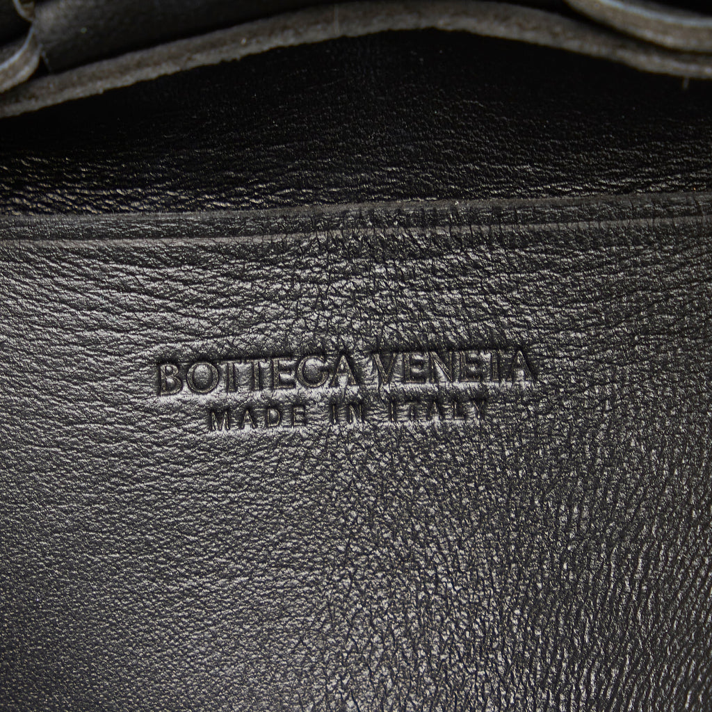 Bottega Veneta Cassette Mini Black Intrecciato