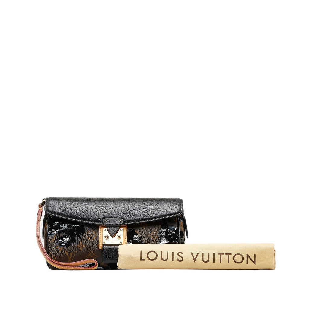 LOUIS VUITTON Monogram Fleur De Jais Manege Clutch Clutch Bag
