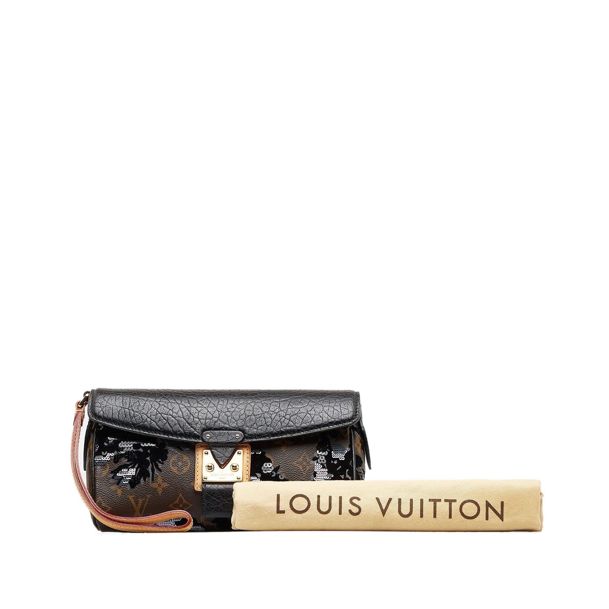 LOUIS VUITTON Monogram Fleur De Jais Manege Clutch Clutch Bag