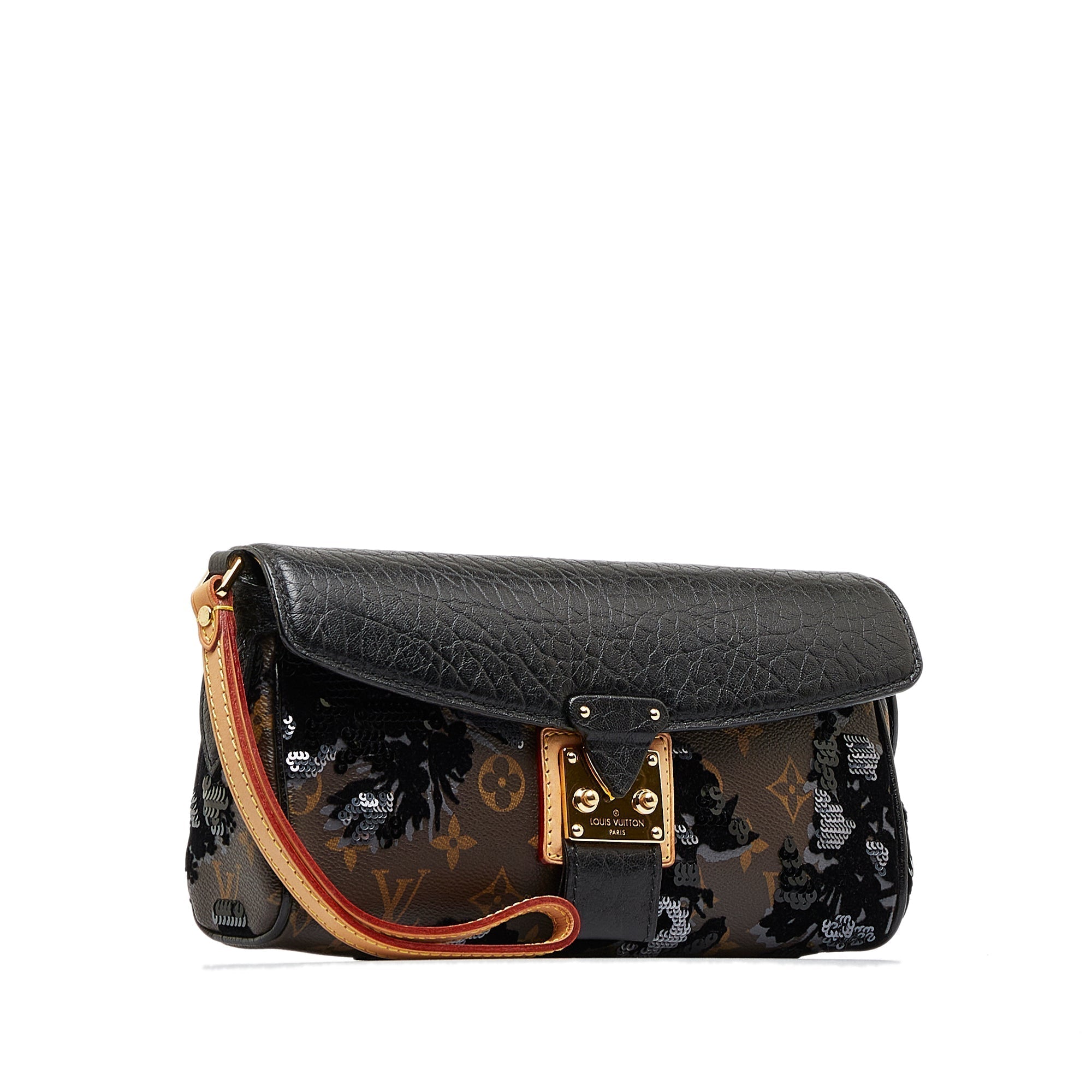 LOUIS VUITTON Monogram Fleur De Jais Manege Clutch Clutch Bag