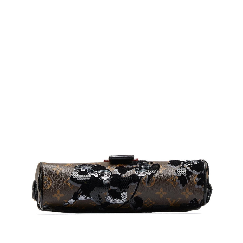 LOUIS VUITTON Monogram Fleur De Jais Manege Clutch Clutch Bag