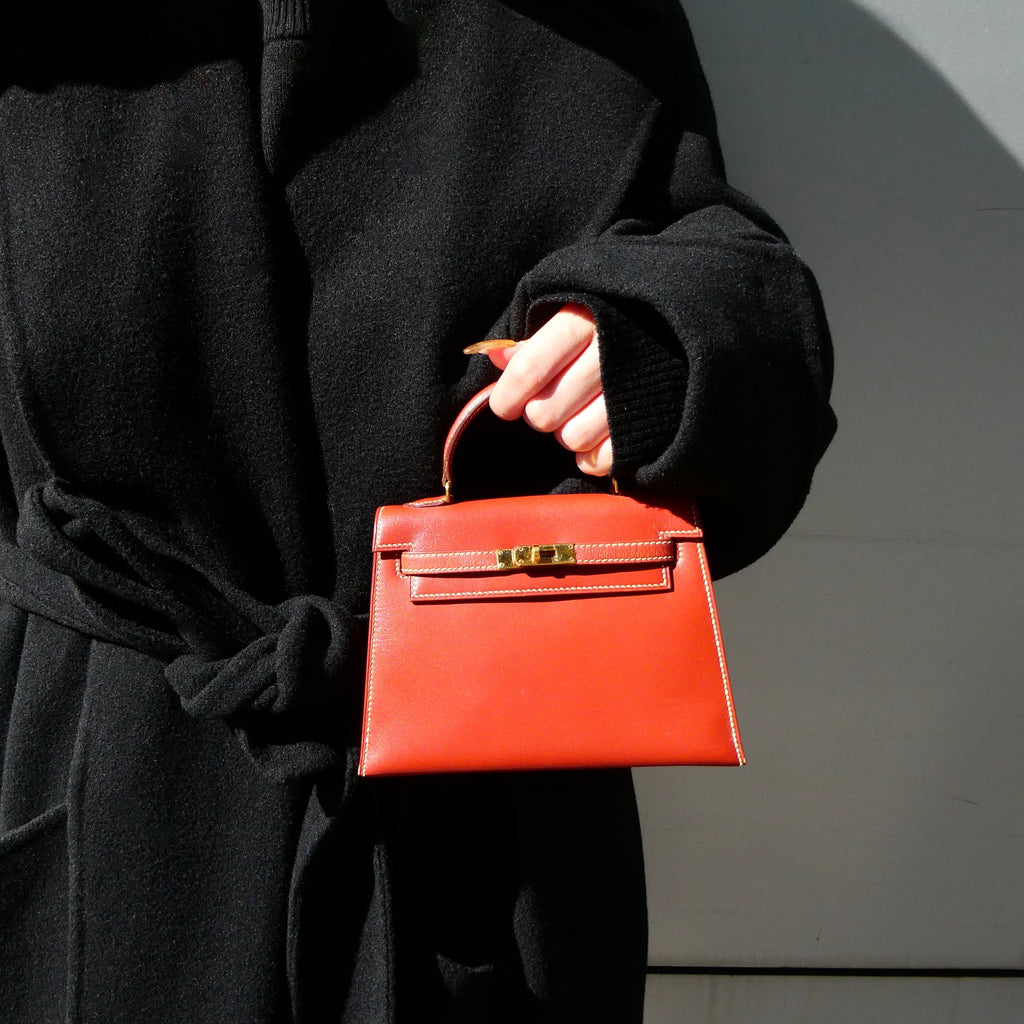 HERMES KELLY 15 Brique Box calf