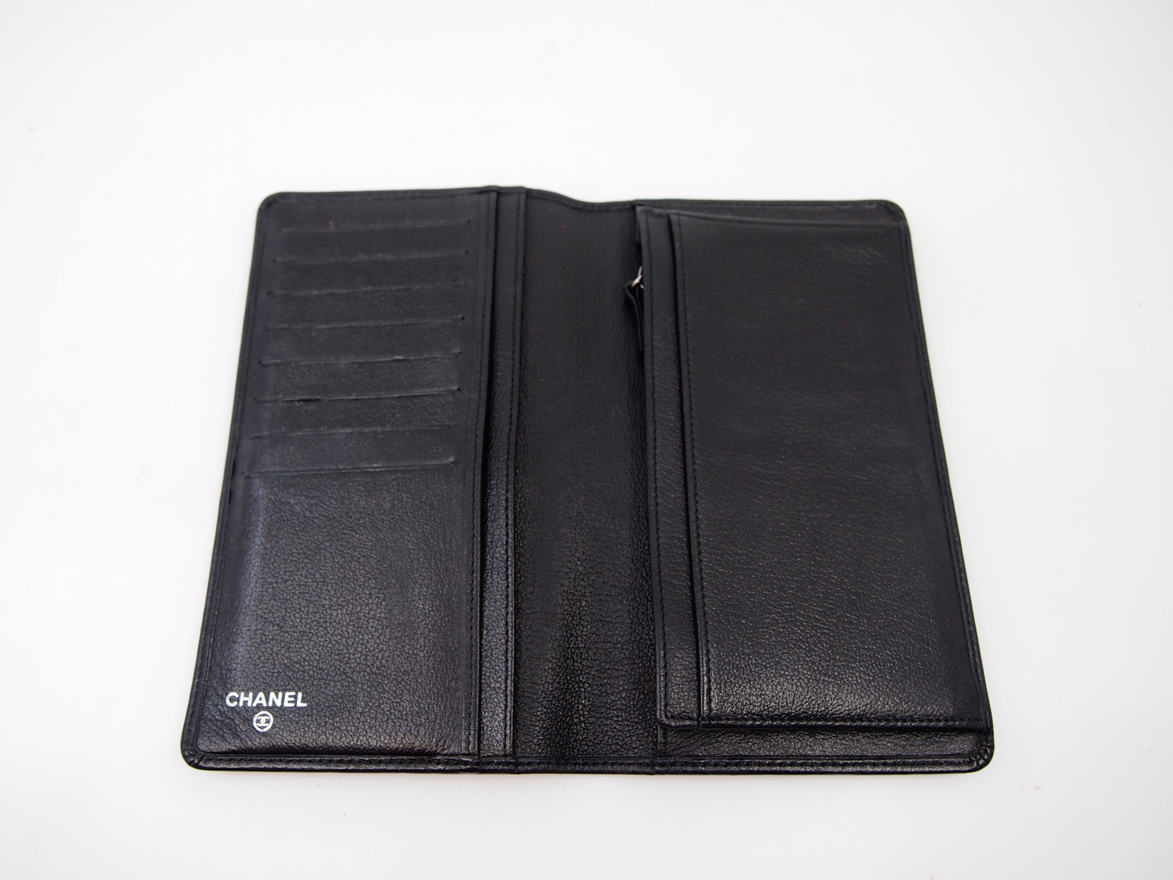 CHANEL Long Bi-Fold Camellia Wallet