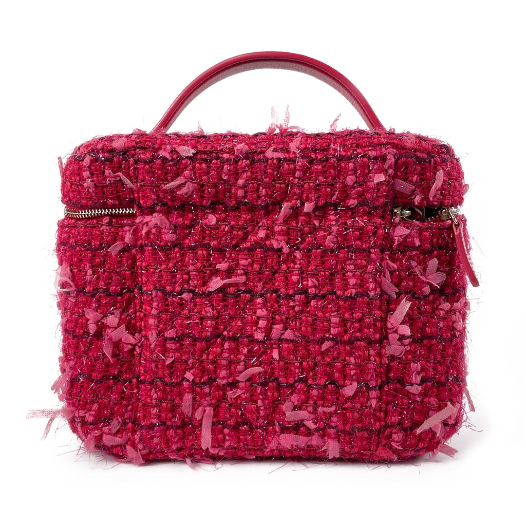 CHANEL Tweed Trousse Vanity Kit Vanity Bag