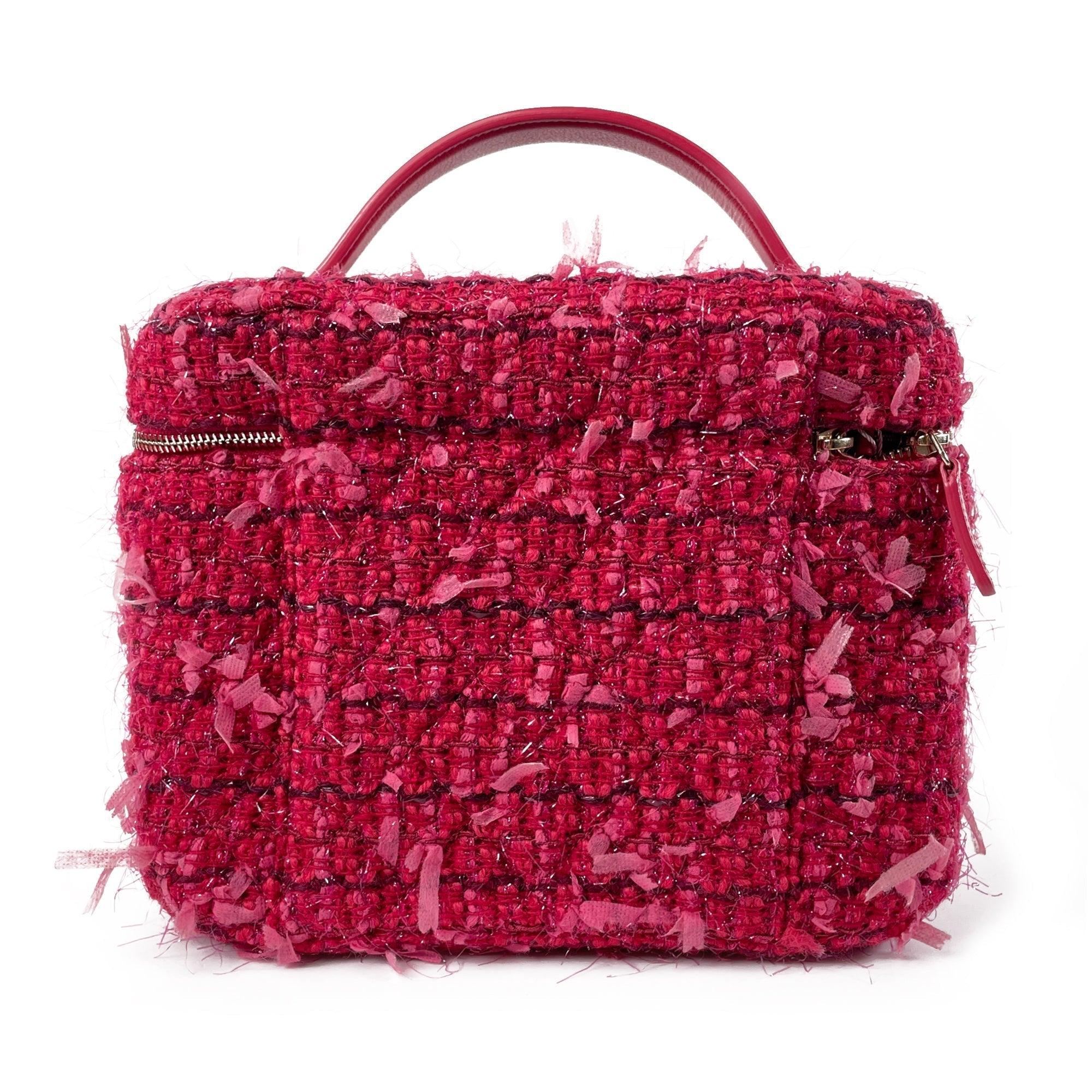CHANEL Tweed Trousse Vanity Kit Vanity Bag
