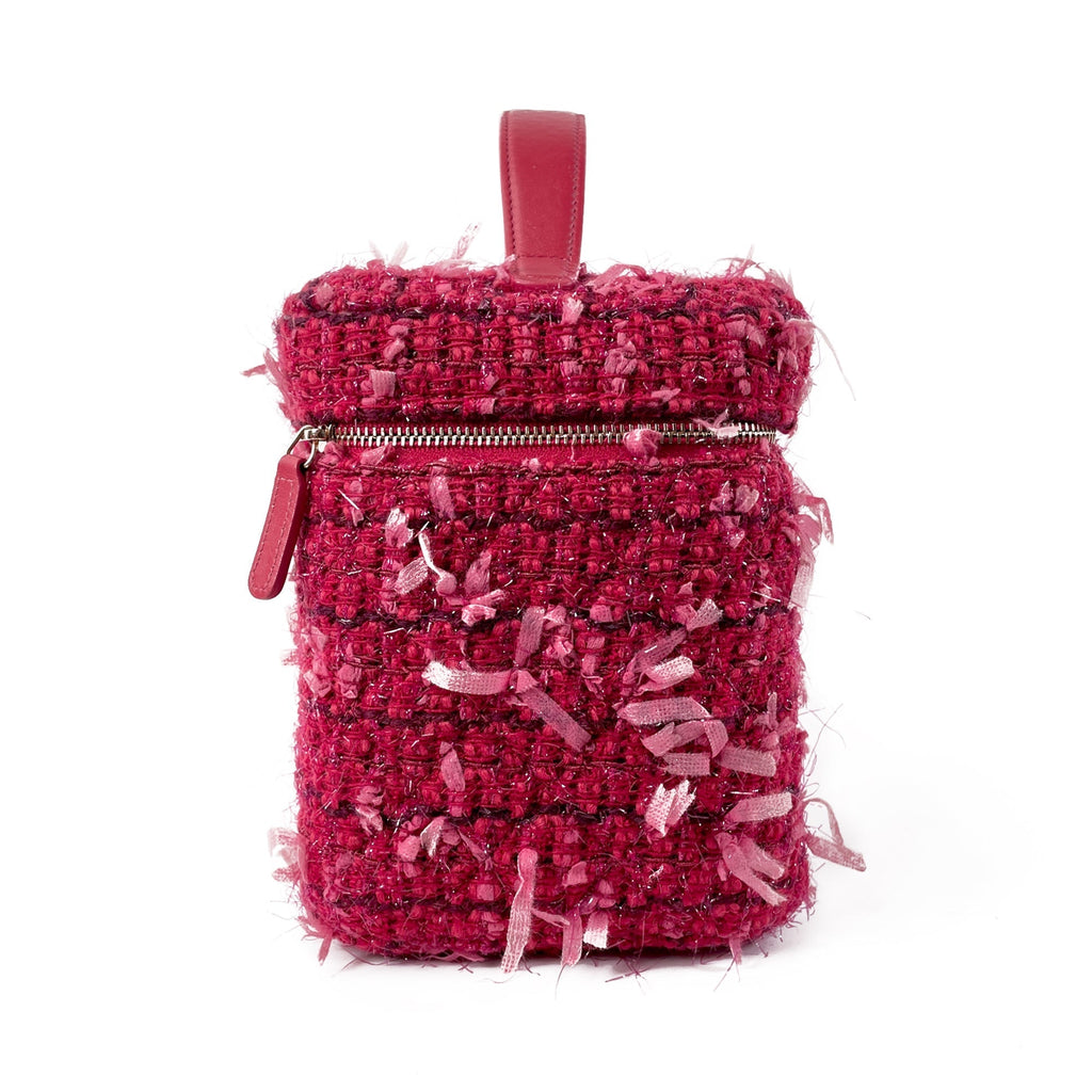 CHANEL Tweed Trousse Vanity Kit Vanity Bag