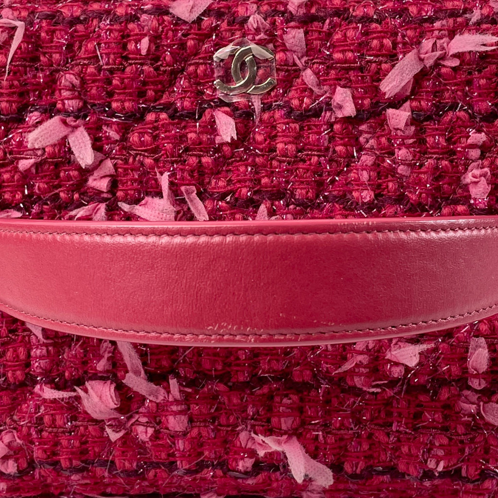CHANEL Tweed Trousse Vanity Kit Vanity Bag