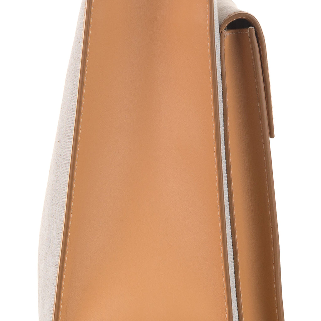 Burberry Pocket Tote Brown Canvas