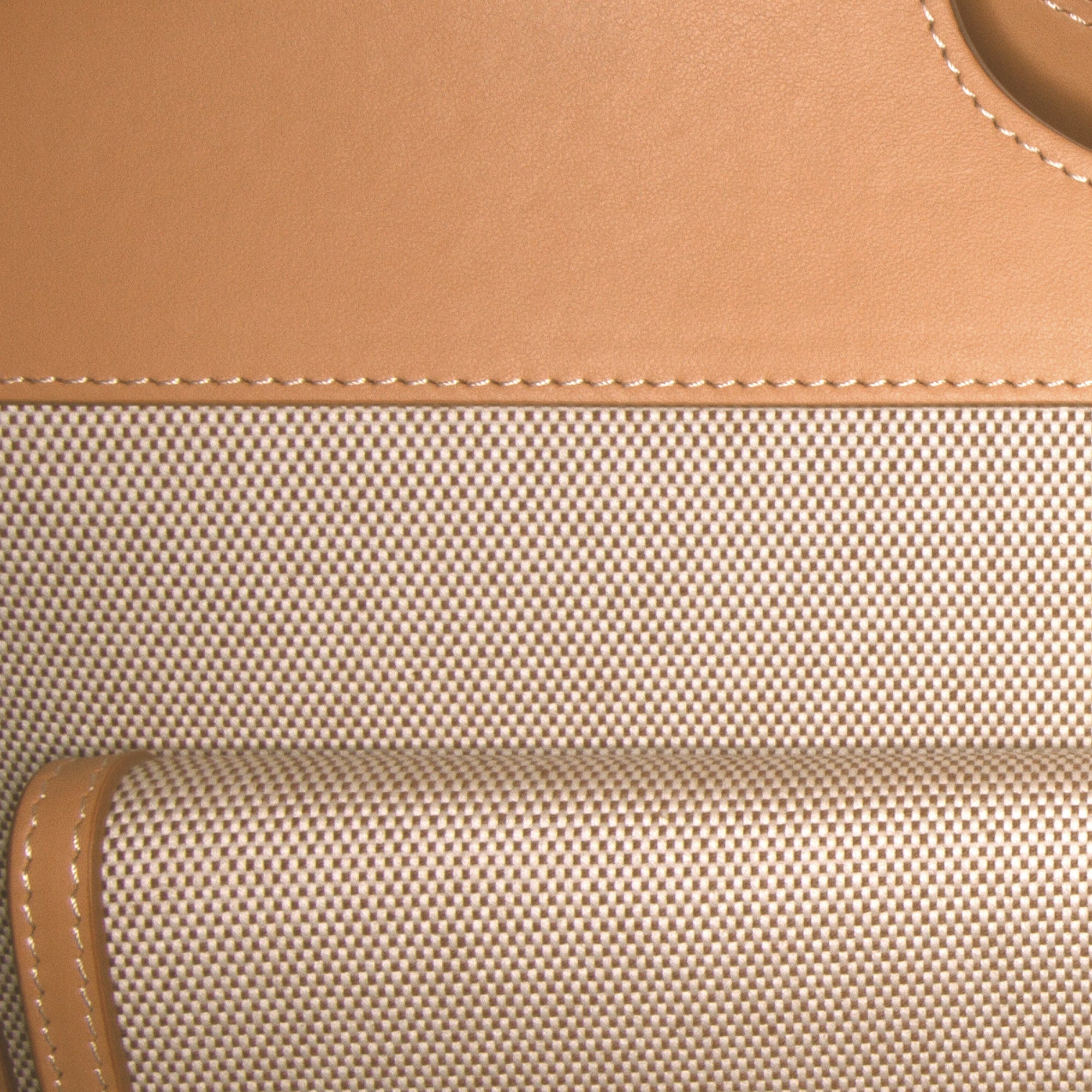 Burberry Pocket Tote Brown Canvas