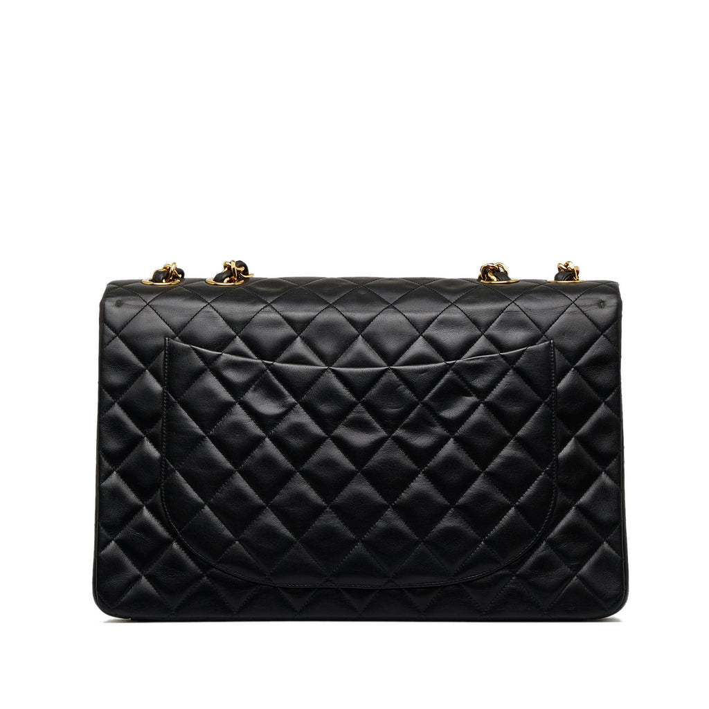 CHANEL Maxi XL Classic Lambskin Single Flap Shoulder Bag