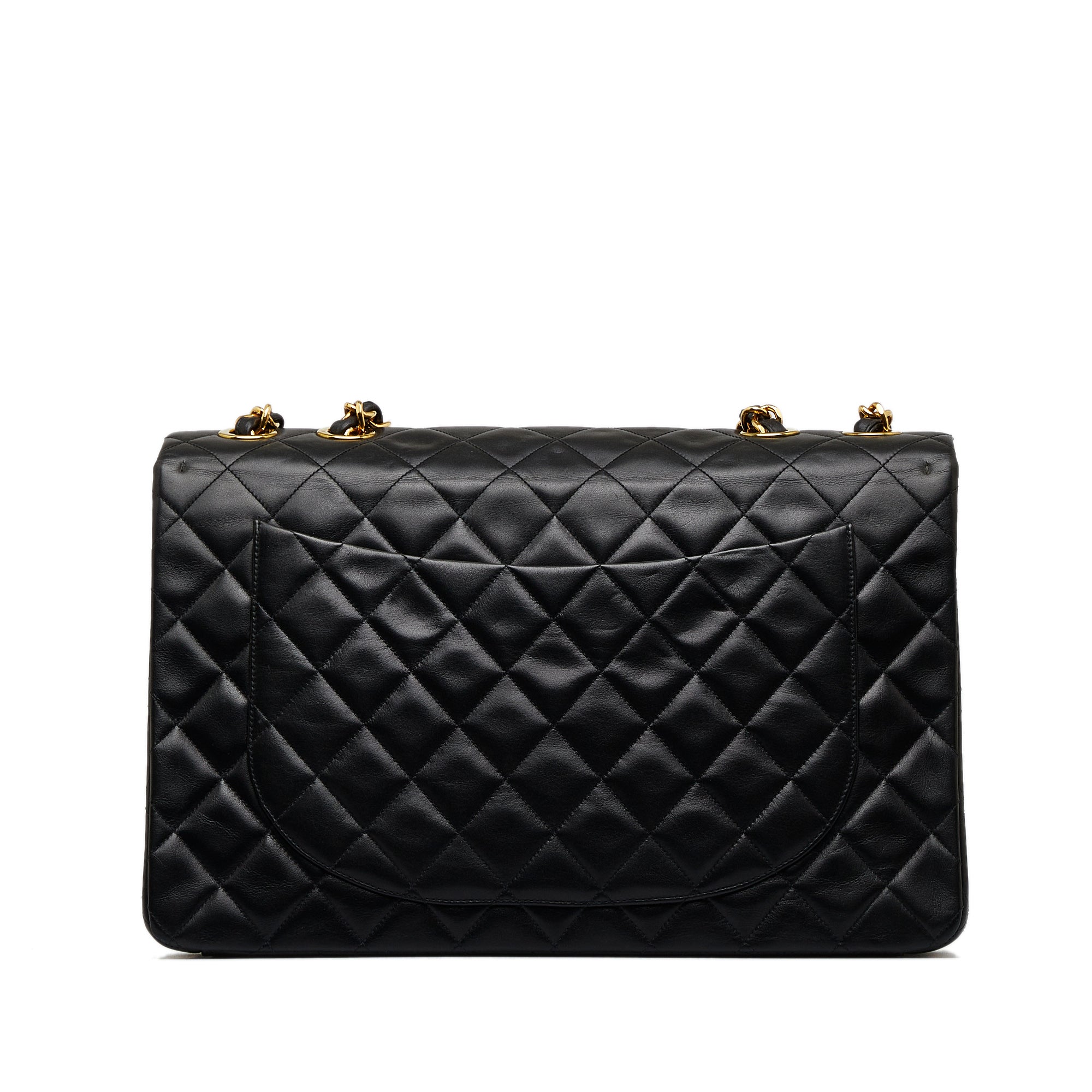 CHANEL Maxi XL Classic Lambskin Single Flap Shoulder Bag