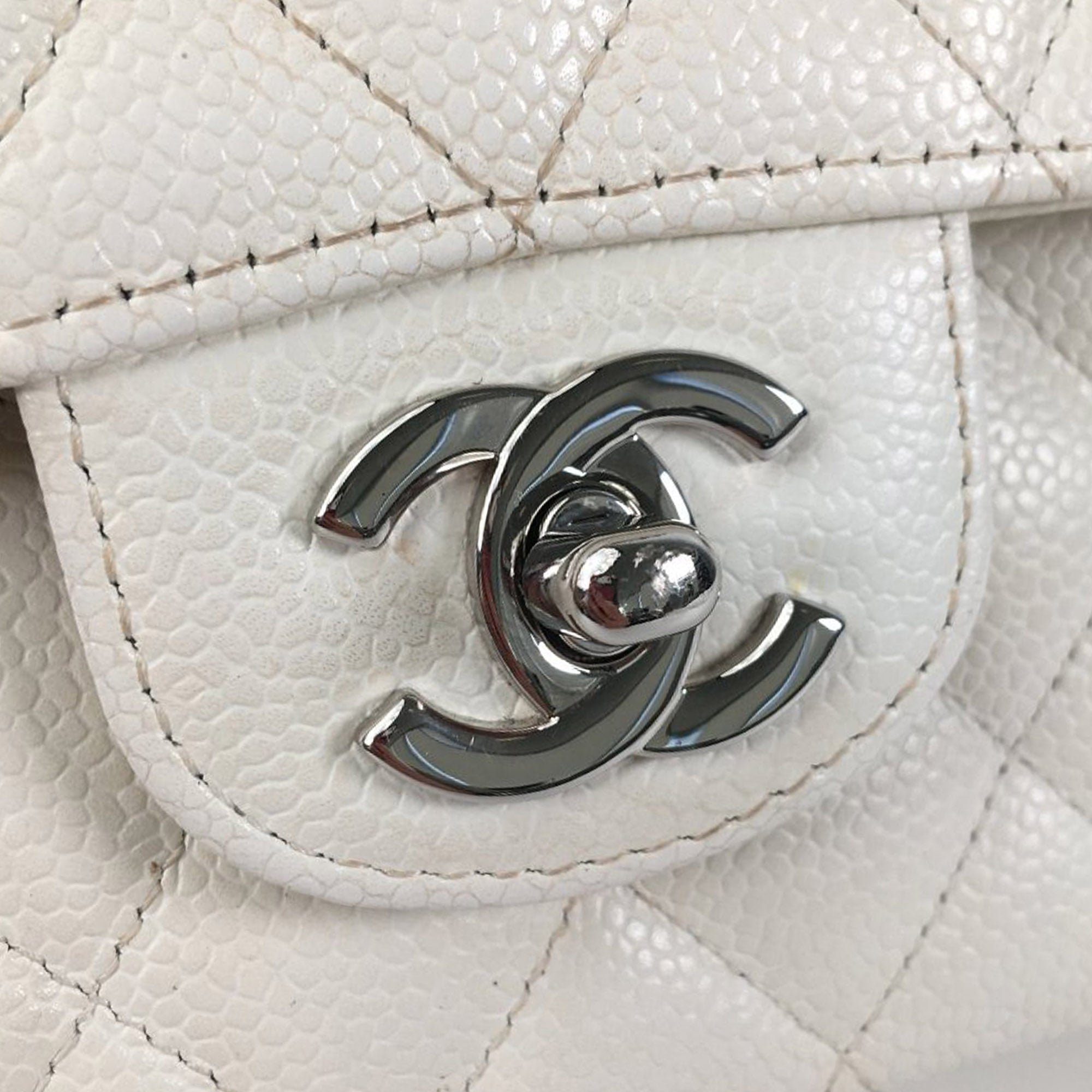 CHANEL Medium Classic Caviar Double Flap Bag