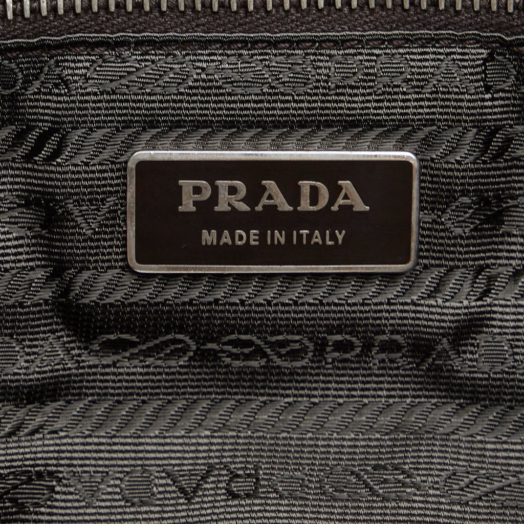 PRADA Stampata Pecary Flap Bag