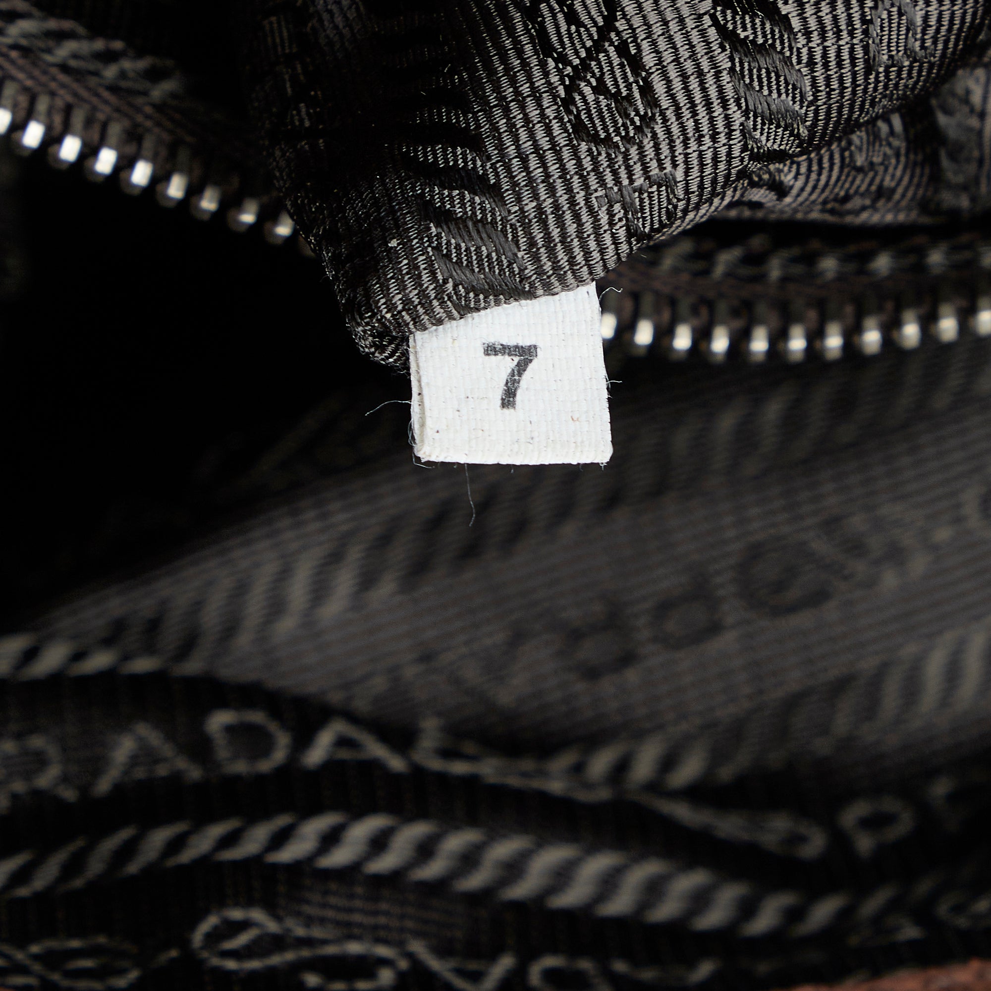 PRADA Stampata Pecary Flap Bag
