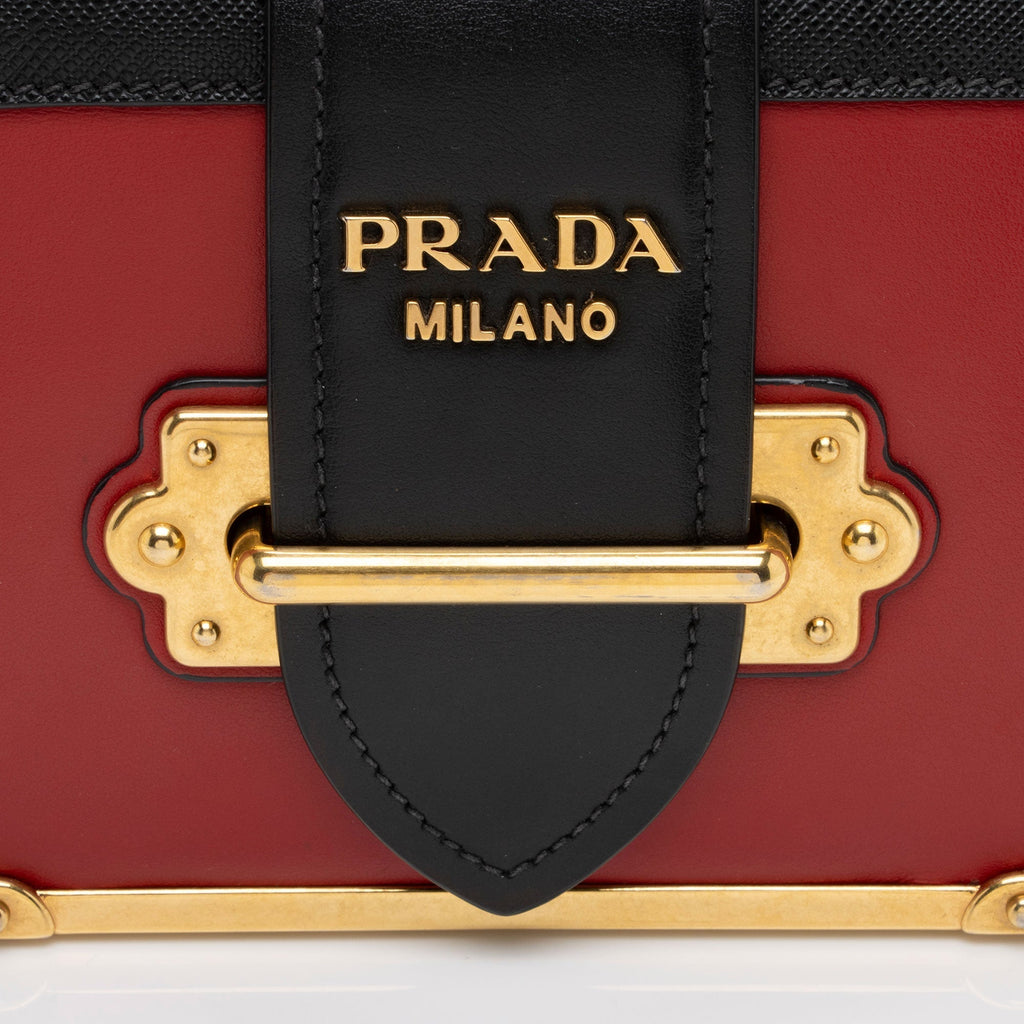 Prada Calfskin Cahier Shoulder Bag (SHF-gKSKfj)