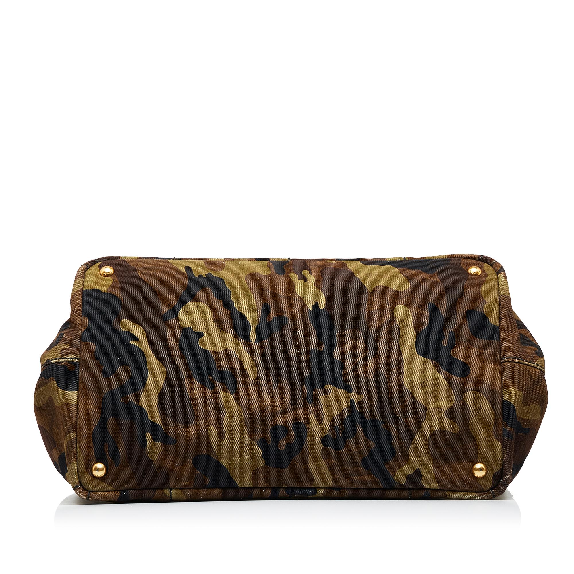 Prada Canapa Camouflage Tote Bag (SHG-u42rPH)
