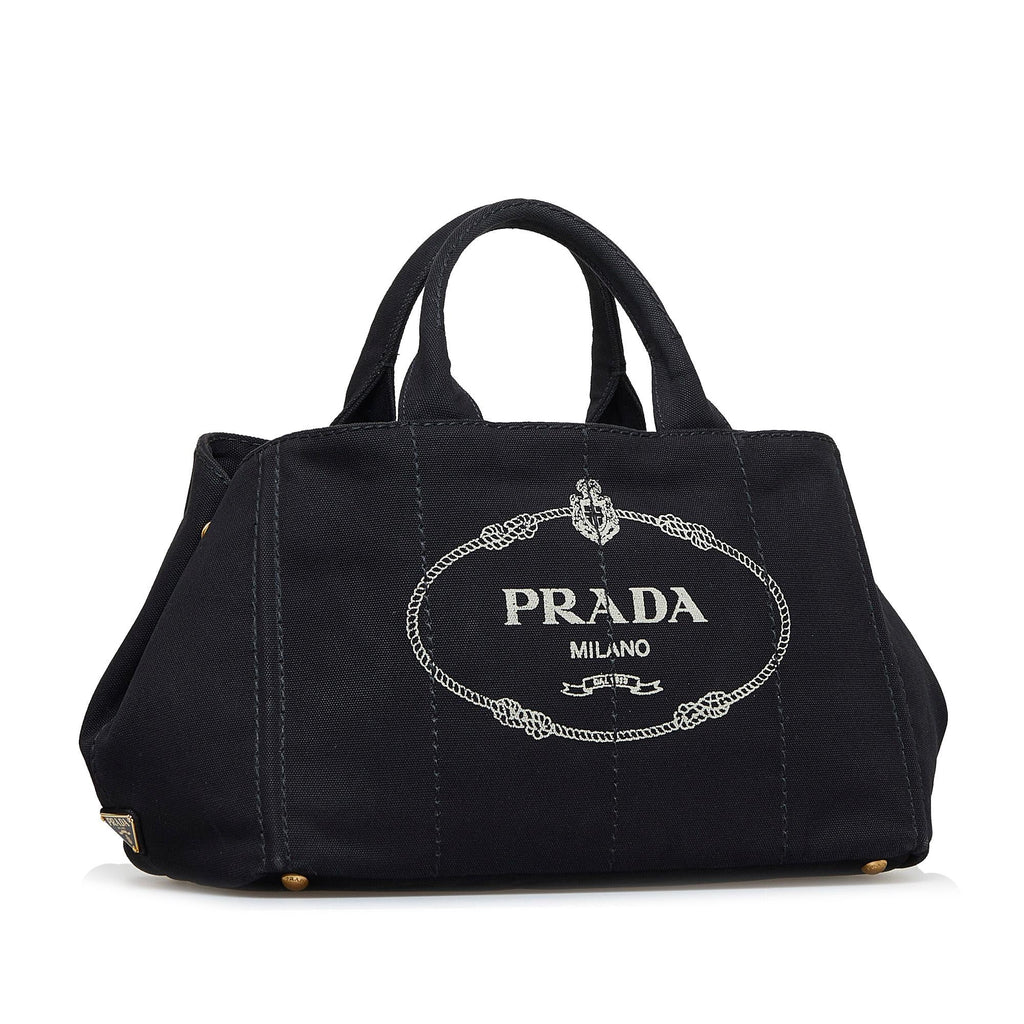 Prada Canapa Logo Satchel (SHG-7VOK0j)