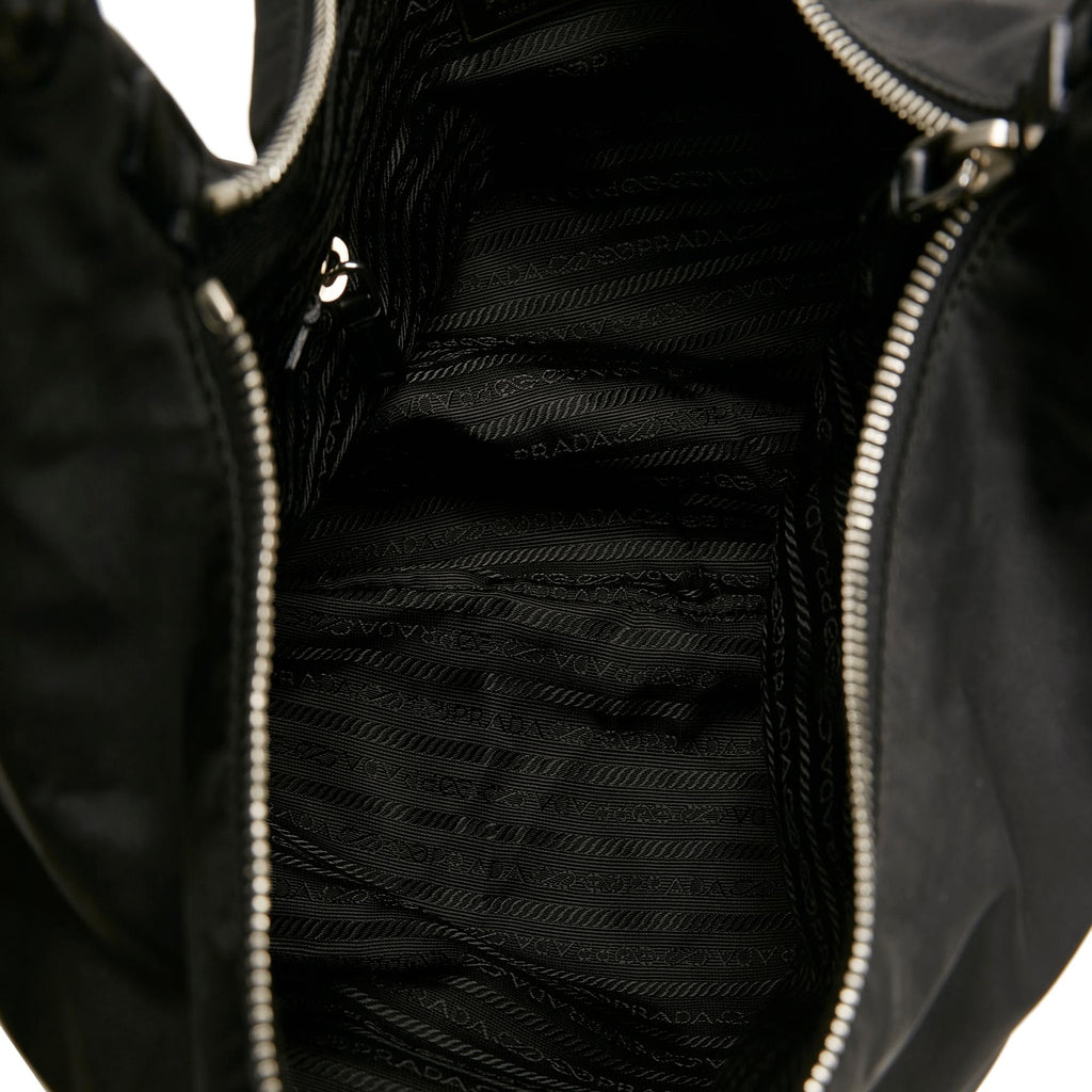 Prada Canapa Logo Tessuto Hobo Bag (SHG-ug0UzC)