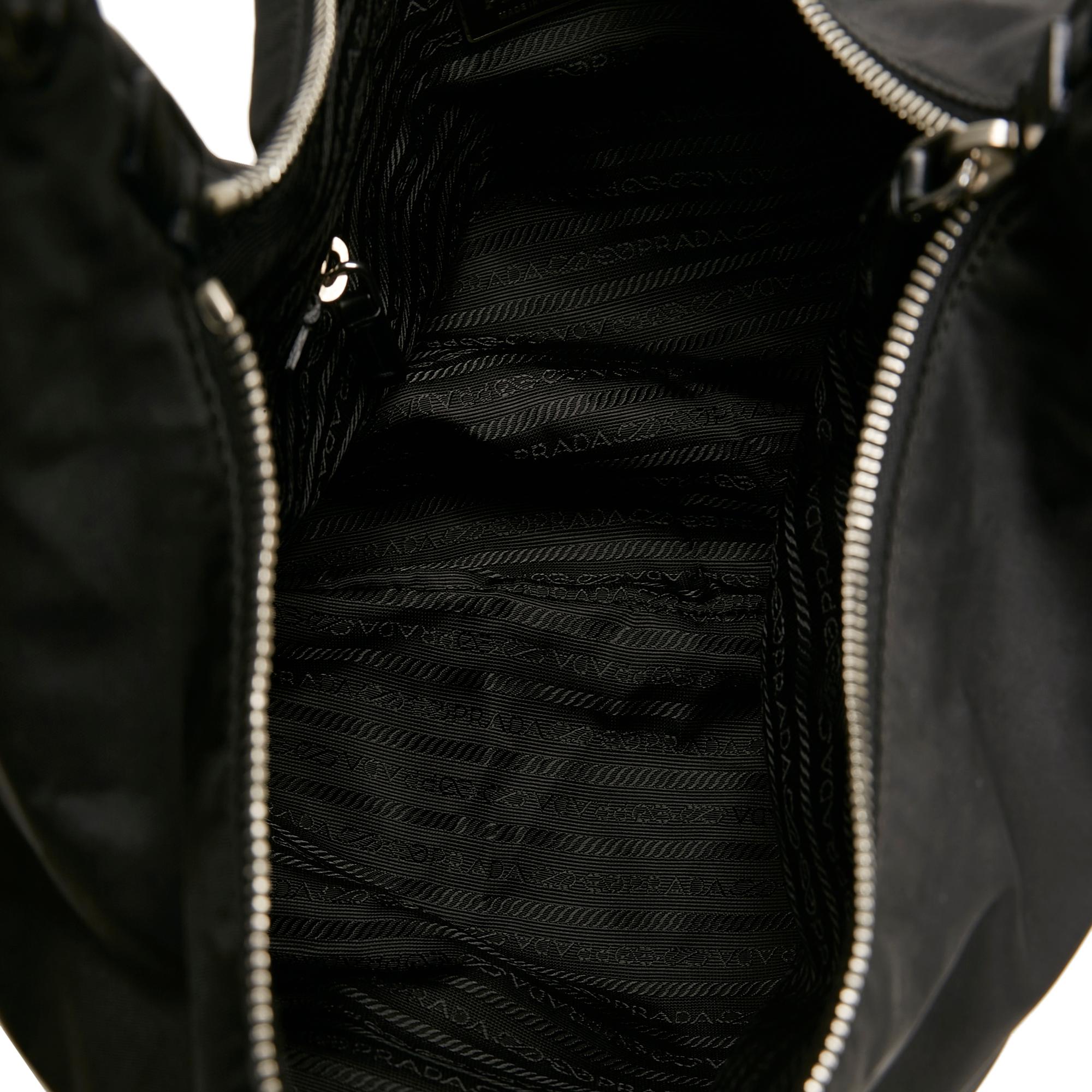 Prada Canapa Logo Tessuto Hobo Bag (SHG-ug0UzC)