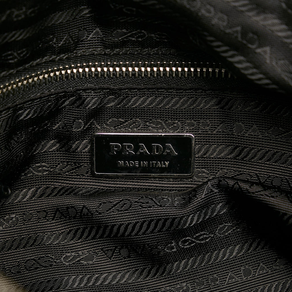 Prada Canapa Logo Tessuto Hobo Bag (SHG-ug0UzC)