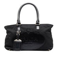 Prada Canapa Logo Tessuto Satchel (SHG-jEruea)