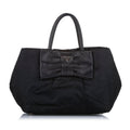 Prada Fiocco Bow Tessuto Tote Bag (SHG-20053)