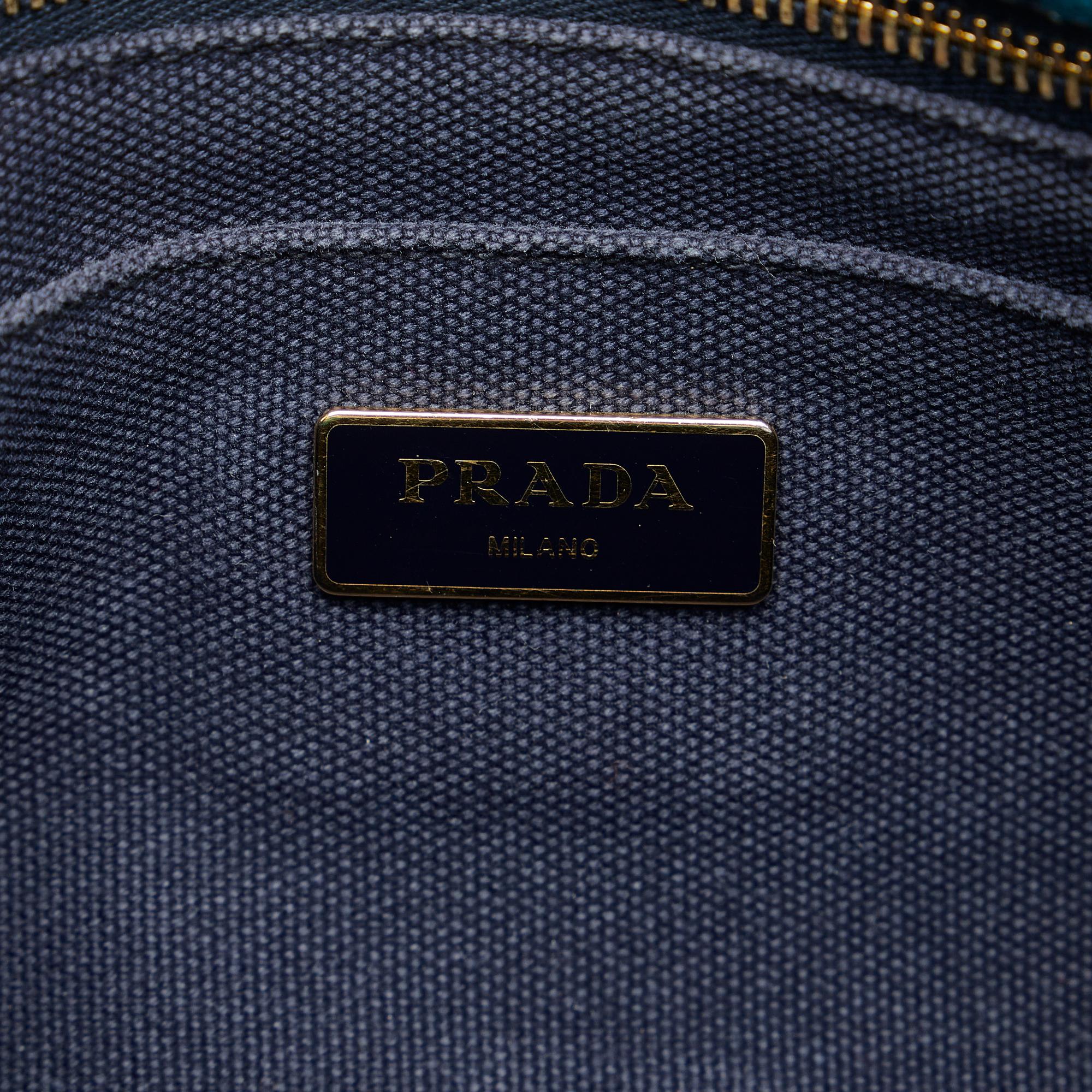 Prada Floral Print Canapa Satchel (SHG-3CbELS)